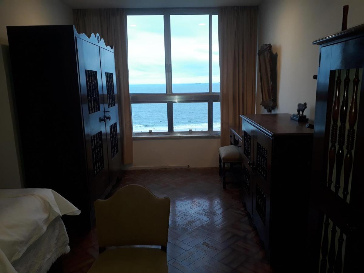 Copacabana Vista Mar Cobertura 2 Andares De Frente Para Os Fogos Do Reveillon Com 5 Quartos, 5 Ar-Condicionados, 6 Banheiros E Garagem Gratuita 리오데자네이루 외부 사진